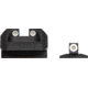Night Fision Tritium White Dot Square Rear Novak Sight Set, NVK-053-003-WGWG