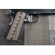 Nighthawk Custom Aztec/320 G10 Grips, Thin Style, Hyena Brown, Ambi Cut, Flat Bottom, Gov., Signature Series Recon, G150