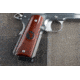 Nighthawk Custom Cocobolo Grips, Gov., 1/2 Check 1/2 Smooth, Ambi Cut, w/Nighthawk Logo, G175