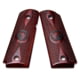 Nighthawk Custom Cocobolo Grips, Officer, Double Diamond Checkering, Ambi Cut, w/Nighthawk Logo, G174