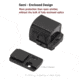NightStar PT17MR Reflex Red Dot Sight, 1x17mm, 0.86x0.67in, 3 MOA Dot, Circle Dot, Circle, Black, PT17MR