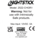 Nightstick Charger for NSR-2522RM, Black 2522-CHGR1