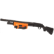 Nightstick Shotgun Forend Light For Mossberg 500/590/Shockwave w/ Green Laser, Less-Lethal Orange, SFL-12GL
