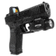 Nightstick Rechargeable Pistol Mounted Light, Fits Picatinny Rail, Anodized Finish, Black, 1,000 Lumens, 25,100 Candela, Rechargeable
