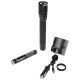 Nightstick Duty Size Dual-Light Rechargeable 650 Lumen Polymer LED Flashlight, DC Charger, Battery, Black NSR-9924XLDC