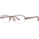 Nina Ricci NR2260F Progressive Prescription Eyeglasses - Frame Brown, Size 51/18mm NR2260F02