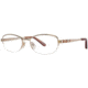 Nina Ricci NR2260F Progressive Prescription Eyeglasses - Frame Light Gold, Size 51/18mm NR2260F04