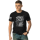 Nine Line Apparel Amer Skull Men's T-shirt Black Large