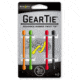 Nite Ize Gear Bendable Tie, 3in. - Asst. 4 Pack O,G,R,Blk GT3-4PK-A1
