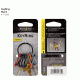 Nite Ize S-Biner KeyRing, Stainless, KRG2-11-R3