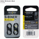 Nite Ize S-Biner MicroLock - Black, 2-pack LSBM-01-2R3