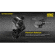 Nitecore HRM2 Helmet Clamp Mount with Swivel for 1in Flashlights, Black, 6952506494316