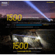 Nitecore MH40S Luminengin G9 LED Long Throw Rechargeable Flashlight, 21700, White, 1500 Lumens, Black, 6952506407347