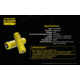 Nitecore NL2150HPR 5000mAh USB-C Rechargeable 15A 21700 Battery, Yellow, 6952506493739