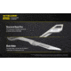 Nitecore NTK05 Titanium Folding Scalpel Keychain Knife, 2.17in, TC4 Titanium Alloy, SIlver, 6952506493098