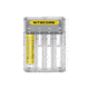 Nitecore Q4 4-Bay Quick Charger for Li-Ion, IMR Batteries, Lemonade DIM NITECORE-Q4-WHITE