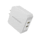 Nitecore UA42Q 2-Port Quick Charge USB 2.0 &amp; 3.0 Adapter, Silver, 6952506493067