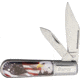 Novelty Cutlery Freedom Barlow Folding Knife,Stainless Steel,Standard Edge,Clip and Pen NV283
