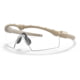 Oakley SI Ballistic M Frame 3.0 Array Sunglasses, Dark Bone Frame, Clear, Grey, and Persimmon Lenses OO9146-08