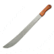Okapi Machete - 22 3/4in Matte 1055 Carbon Steel Blade, Wood Handle, KO65240