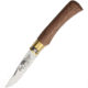 OLD BEAR Small Folder Folding Knife,2.75in,AISI 420 Steel,Standard Edge,Brown,Walnut Handle ANT930717