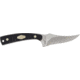 Old Timer Sharpfinger Delrin Fixed Blade Knife w/Sheath, 3.3in, 7Cr17 Clip Point Blade, Brown Sawcut Delrin Handle, 1179216