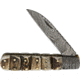 OldForge Wharncliff Barlow Damascus Folding Knife,3.125in,Damascus Steel,Standard Edge,Wharncliffe,Stacked Handle OF018