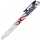Olight O Pen 3 EDC Pen with Tip and Clip Lights and Green Laser Pointer, Stars and Stripes, 6977261696249
