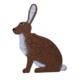 Oncore Targets Rabbit Self-Healing Archery Target, Facing Left, Brown/White, Small, R3