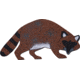 Oncore Targets Raccoon Self-Healing Archery Target, Side View Face Forward, Brown/White, Small, RC2