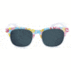 One Meercat Sunglasses - Kids, Shiny White w/ Peace Signs, 21911