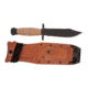 Ontario Knife 499 Survival Knive w/ Sheath, 5in 1095 Carbon Steel Blade, Brown Handle, 6150