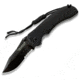 Ontario Knife JPT-3R Folding Knife, Drop Point, Black Zytel Handle, Black Blade, Combo OK8903