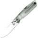 Ontario Knife Wraith Lockback Ice Series Folding Knife, 2.63 satin finish 1.4116 stainless blade, Clear plastic handle, 8798CL