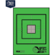 OP Exclusive - EZ2C Targets Self-Adhesive Mini 3.5in Square Bullseye on 4.25x5.5in Green and Black Ink, Tear-Off Pad of 15, Green, EZ2CM02G