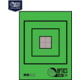 OP Exclusive - EZ2C Targets Self-Adhesive Mini 3.5in Square Bullseye on 4.25x5.5in Green and Black Ink, Tear-Off Pad of 15, Green, EZ2CM02G