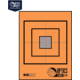 OP Exclusive - EZ2C Targets Self-Adhesive Mini 3.5in Square Bullseye on 4.25x5.5in Orange and Black Ink, Tear-Off Pad of 15, Orange, EZ2CM02K