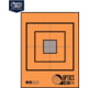 OP Exclusive - EZ2C Targets Self-Adhesive Mini 3.5in Square Bullseye on 4.25x5.5in Orange and Black Ink, Tear-Off Pad of 15, Orange, EZ2CM02K