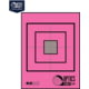 OP Exclusive - EZ2C Targets Self-Adhesive Mini 3.5in Square Bullseye on 4.25x5.5in Pink and Black Ink, Tear-Off Pad of 15, Pink, EZ2CM02P