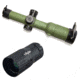 OP Exclusive - Pride Fowler Industries RR-Evolution-3G Rifle Scope, 1-6x24mm, 30mm Tube, First Focal Plane, Red Illumination, Rapid Reticle 3G BDC Reticle, Green, RR007-FDE w/ Trybe Optics Enhancer -
