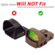 OpticGard Scope Cover for Sig Sauer Romeo1Pro, Black  , OGSR1PRO02