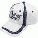 OpticsPlanet Hat 3/4 Front View, White with Blue Details