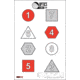OpticsPlanet Exclusive EZ2C Targets Style 25, Recognition And Aquisition Drill Target , 25 Pack, Red/Black/White, EZ2CS025