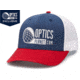OpticsPlanet Trucker Hat Embroidered Logo, Lt. Navy/White/Red, OPLLt. Na/Wt/Red-Lt. Na/Red