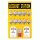 Brady 10 Lock Station W/locks Tags 262-65680, Unit PK