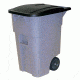 Rubbermaid Gray 50 Gal Brute Rollout C 640-9W27-G, Unit EA