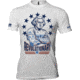 Oscar Mike George Washington Tee - Mens T-Shirts, White, L, M-OM-WHITE-01-0020-L