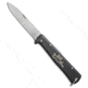 Otter Otter Mercator Cat Lockback Folding Knife Black Stainless Steel 3.5" Satin SS, Black, Stainless Steel, adult, BHQ-48886