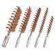 Outers Rifle Bore Brushes, Phosphor Bronze - .243/6mm-6.5mm - 8-32 Threads