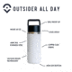 Outsider The All Day Water Bottle, Green, 1006539